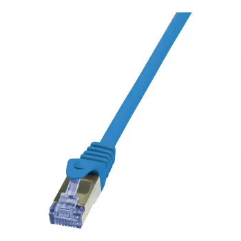 LogiLink PrimeLine Cat.6A S/FTP trumpasis jungiamasis laidas, 0,25 m, mėlynas