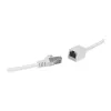LogiLink Professional CAT 6a S/FTP prailginimo laidas, RJ-45 kištukas–lizdas, 1 m, baltas, LSZH, Snagless