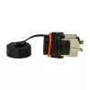LogiLink Professional Cat.6A STP Keystone Jack RJ45, IP68 Industrial Outdoor, Tool-Free, Zinc Die-Cast, Black