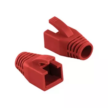 LogiLink Professional Modular RJ45 kištuko apsauginis gaubtas 8 mm raudonas – 50 vnt.