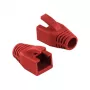 LogiLink Professional Modular RJ45 kištuko apsauginis gaubtas 8 mm raudonas – 50 vnt.