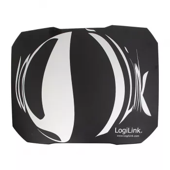 LogiLink Q1 Mate žaidimų pelės kilimėlis XL – mikroaustinio audinio paviršius, neslystanti guminė bazė, susiūti kraštai, juodas stalo kilimėlis