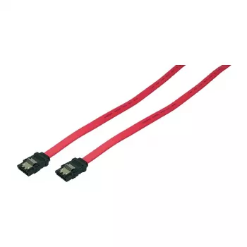 LogiLink SATA III duomenų laidas su fiksavimo jungtimis, 6 Gbps, raudonas, 0,9 m