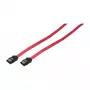 LogiLink SATA III duomenų laidas su fiksavimo jungtimis, 6 Gbps, raudonas, 0,9 m