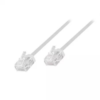 LogiLink Slim High-Flex tinklo kabelis, Cat. 6A, U/UTP, 0,15 m, baltas, 10 vnt. (CQ3001U)