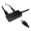 LOGILINK UA0262 USB 3.0 aktyvus prailginimo kabelis, USB-A kištukas į 4x USB-A lizdą, 10 m, juodas