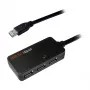 LOGILINK UA0262 USB 3.0 aktyvus prailginimo kabelis, USB-A kištukas į 4x USB-A lizdą, 10 m, juodas
