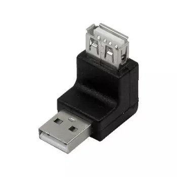 LogiLink USB 2.0 270° kampinis adapteris A/M į A/F, 480 Mbps, juodas