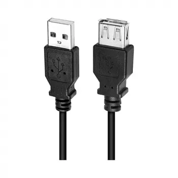 LogiLink CU0011B USB 2.0 ilginamasis kabelis, USB-A kištukas į USB-A lizdą, juodas, 3 m