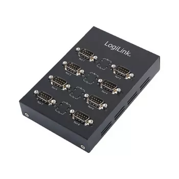 Logilink USB 2.0 8 prievadų RS232 adapteris su DB9 kištukais ir FTDI mikroschema
