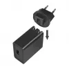 Logilink USB-A kelioninis įkroviklis, 18 W, GaN, 1 prievadas, 1x USB-A (QC), juodas