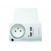 LogiLink USB-A sieninis įkroviklis 10.5W 2 prievadų su įkrovimo stovu, baltas