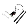 LogiLink WL0248 PCI-Express Wi-Fi 6E AX5400 triju juostų belaidžio ryšio kortelė su Bluetooth 5.2, 2x 5 dBi antenomis, Intel AX210, WPA3, skirta Windows 10/11 ir Linux