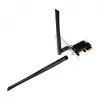 LogiLink WL0248 PCI-Express Wi-Fi 6E AX5400 triju juostų belaidžio ryšio kortelė su Bluetooth 5.2, 2x 5 dBi antenomis, Intel AX210, WPA3, skirta Windows 10/11 ir Linux