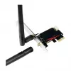 LogiLink WL0248 PCI-Express Wi-Fi 6E AX5400 triju juostų belaidžio ryšio kortelė su Bluetooth 5.2, 2x 5 dBi antenomis, Intel AX210, WPA3, skirta Windows 10/11 ir Linux