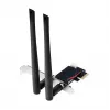 LogiLink WL0248 PCI-Express Wi-Fi 6E AX5400 triju juostų belaidžio ryšio kortelė su Bluetooth 5.2, 2x 5 dBi antenomis, Intel AX210, WPA3, skirta Windows 10/11 ir Linux