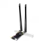 LogiLink WL0248 PCI-Express Wi-Fi 6E AX5400 triju juostų belaidžio ryšio kortelė su Bluetooth 5.2, 2x 5 dBi antenomis, Intel AX210, WPA3, skirta Windows 10/11 ir Linux