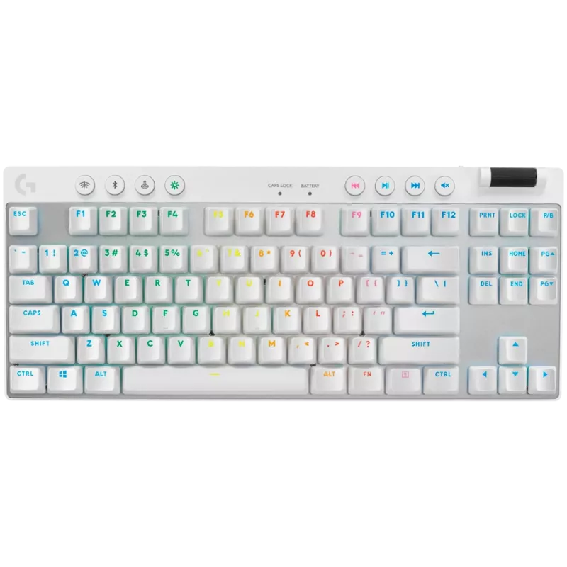 Logitech G PRO X TKL belaidė mechaninė žaidimų klaviatūra – „Nordic“ išdėstymas (QWERTY) – LIGHTSYNC RGB – GX Brown lietimo jungikliai – juoda