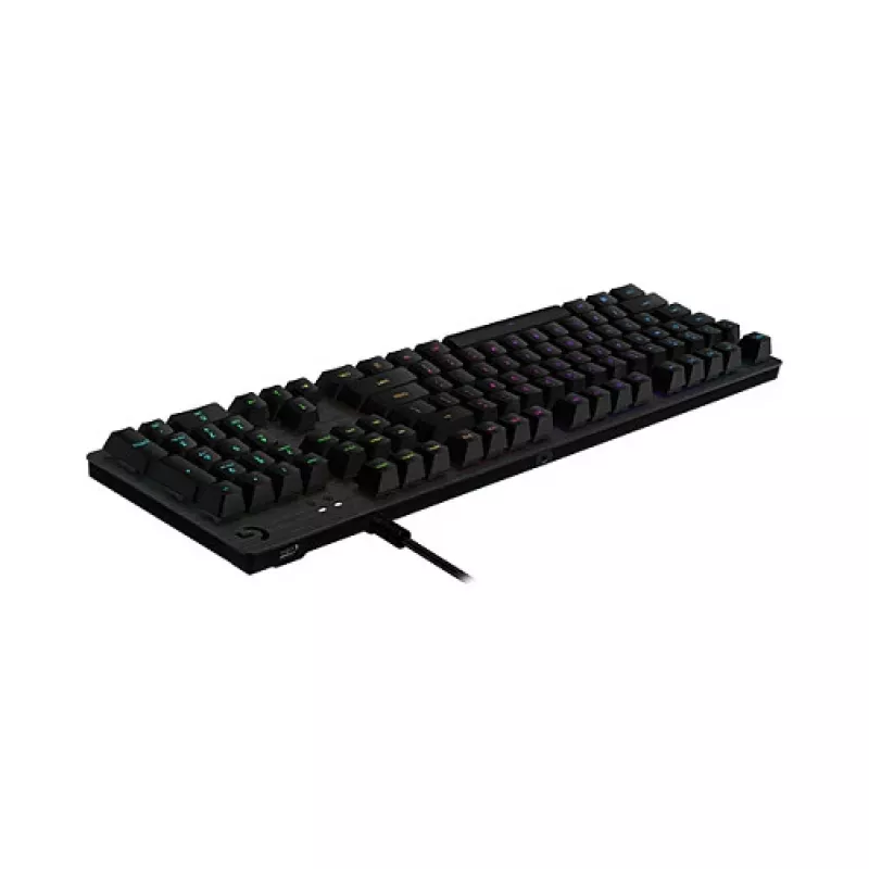 Logitech G512 Carbon mechaninė žaidimų klaviatūra – GX Brown lietimo, LIGHTSYNC RGB, USB praėjimas, aviacinio aliuminio korpusas, pilno dydžio