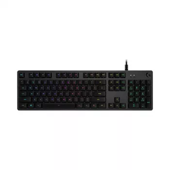 Logitech G512 Carbon mechaninė žaidimų klaviatūra – GX Brown lietimo, LIGHTSYNC RGB, USB praėjimas, aviacinio aliuminio korpusas, pilno dydžio