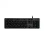 Logitech G512 Carbon mechaninė žaidimų klaviatūra – GX Brown lietimo, LIGHTSYNC RGB, USB praėjimas, aviacinio aliuminio korpusas, pilno dydžio