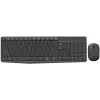 Logitech MK235 belaidė klaviatūros ir pelės rinkinys, 2.4GHz RF, QWERTZ išdėstymas, juoda, USB imtuvas – 920-008031