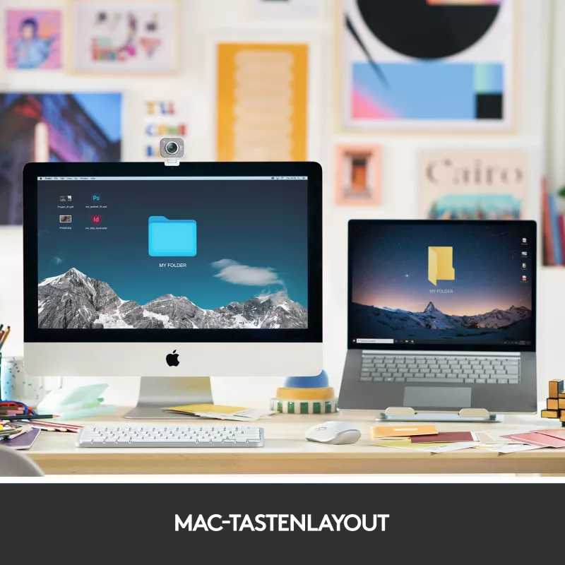 Logitech MX Keys Mini for Mac - belaidė klaviatūra su foniniu apšvietimu, Space Gray