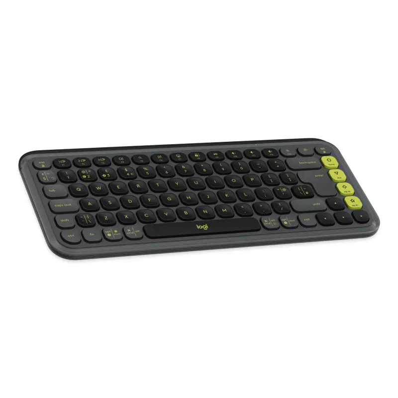 Logitech POP Icon Keys belaidė kompaktiška mechaninė klaviatūra, Blast Yellow
