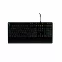 Logitech G213 Prodigy žaidimų klaviatūra – RGB apšvietimas, QWERTY US English, atspari išsiliejimui, integruotas riešo atramas