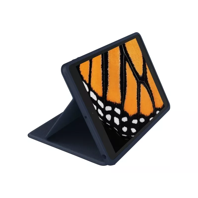 Logitech Rugged Combo 3 Touch for Education – klaviatūra ir dėklas su jutikliniu kilimėliu, Apple Smart Connector, AZERTY, prancūziška, klasikinė mėlyna, skirta švietimui, Apple 10,2 colio iPad