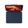 Logitech Rugged Combo 4 klaviatūros dėklas su valdymo kilimėliu, skirtas iPad 10 kartos, Apple Smart Connector, Classic Blue