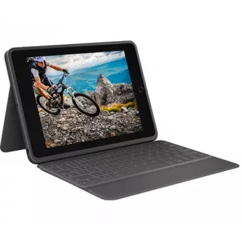 Logitech Rugged Folio Graphite klaviatūros dėklas, skirtas iPad 7/8/9