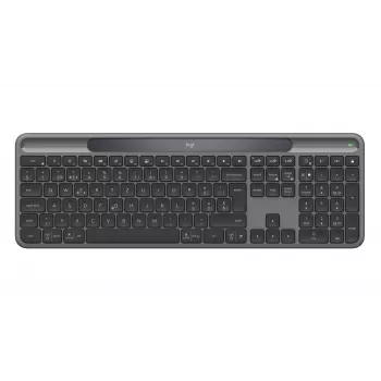 Logitech Signature Slim Solar+ K980 belaidė klaviatūra, grafito spalvos, šveicariškas išdėstymas 920-013756