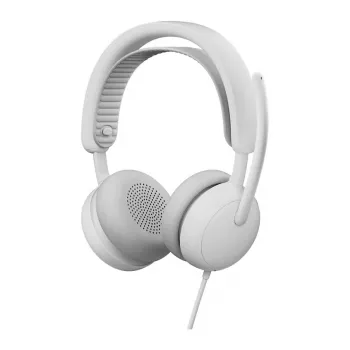 Logitech Zone Wired 2 ausinės su USB-C jungtimi ir triukšmą slopinančiu mikrofonu, Off-White