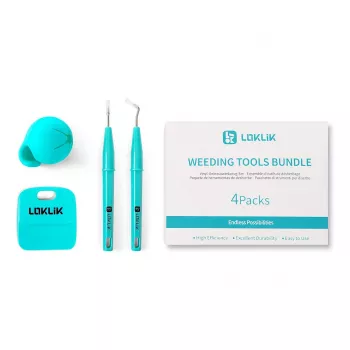 LOKLiK Weeding Tools Bundle SG-GJ-0016-US-L-B2B - 4 dalių rinkinys metalo turkio spalvos vinilui