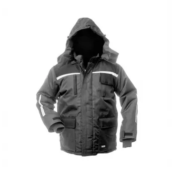 Ilgas žiemos švarkas Arctic Grey/Black WJ-8924 L