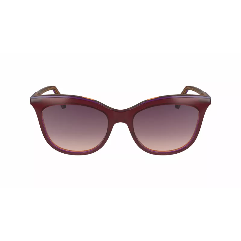Longchamp LO738S moteriški akiniai nuo saulės – Havana acetatinis rėmas, rudi gradientiniai lęšiai, UV400, 53/18/140 mm