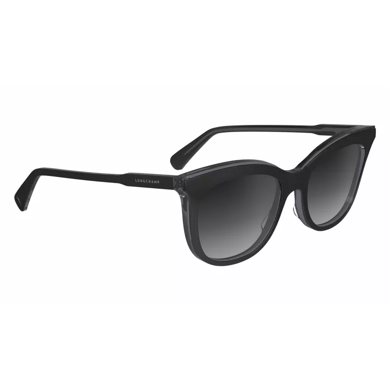 LONGCHAMP Moteriški katinuko akies formos akiniai nuo saulės LO738S5318018 - Havana acetato rėmelis su rudais gradientiniais lęšiais - 53/18/140 mm