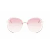 Longchamp moteriški akiniai nuo saulės LO160S716 Butterfly Havana su gradientiniais pilkais lęšiais (65/17/140 mm)