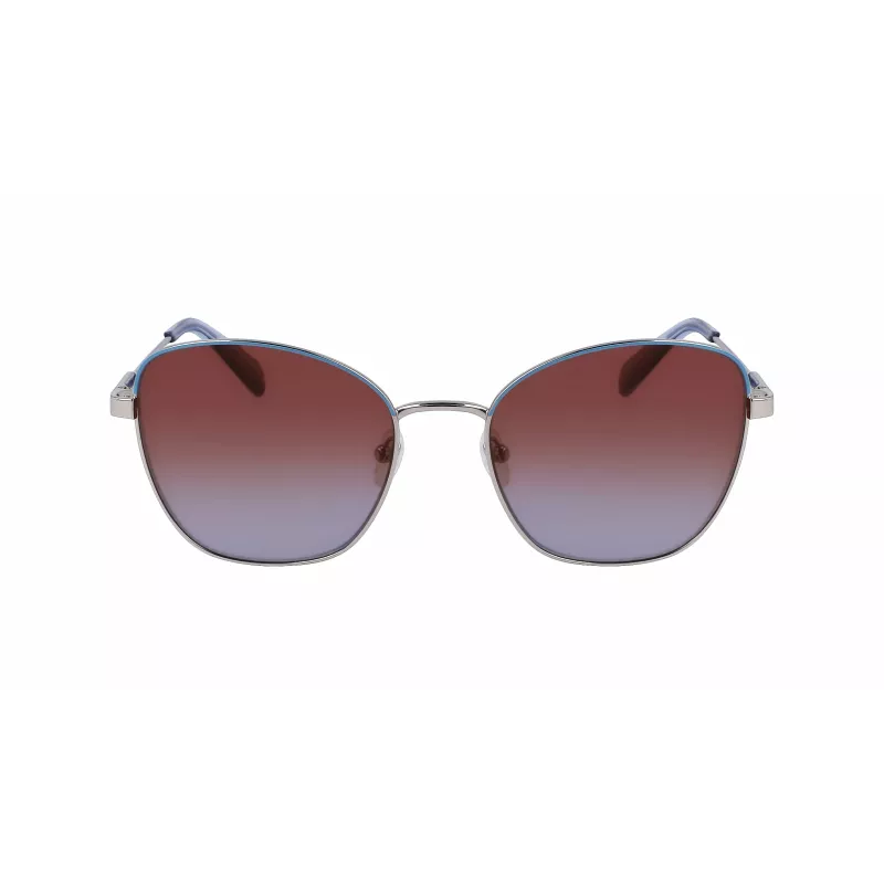 Longchamp moteriški LO164S-043 Havana acetatiniai kvadratiniai akiniai nuo saulės (57/19/140 mm)