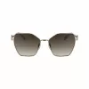 LONGCHAMP moteriški akiniai nuo saulės LO180S-727 Havana Brown Gradient Butterfly Cat-Eye 58mm
