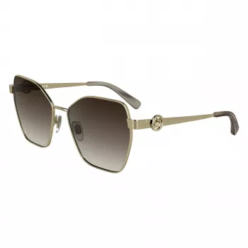 LONGCHAMP moteriški akiniai nuo saulės LO180S-727 Havana Brown Gradient Butterfly Cat-Eye 58mm