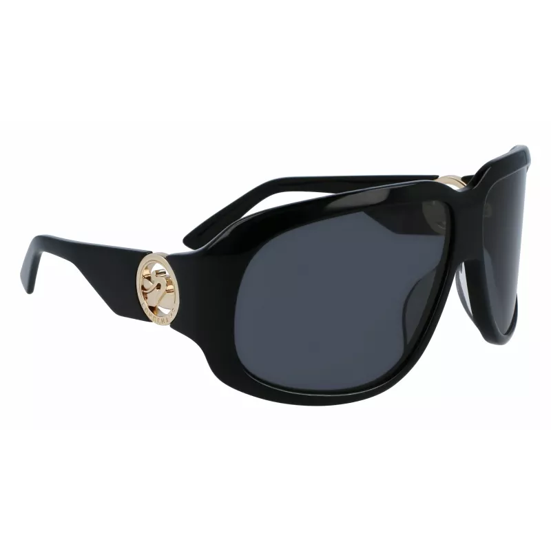 Longchamp Moteriški akiniai nuo saulės LO736S-1 – drugelio formos acetatinis rėmelis su UV400 apsauga – lęšis 67 mm, tiltelis 11 mm, rankelė 125 mm