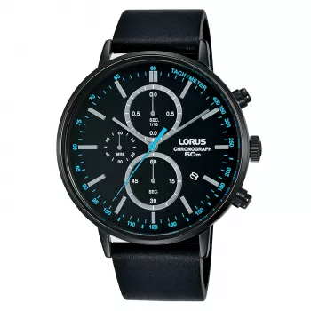 Lorus Vyriškas Kvarcinis Analoginis Laikrodis RM363FX9 – Mėlynas Ciferblatas, Nerūdijančio Plieno Apyrankė, 43 mm