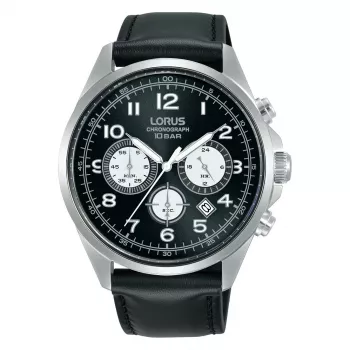 Lorus vyrų kvarcinis laikrodis RT311KX9 – mėlynas ciferblatas, nerūdijantis plienas, 43 mm