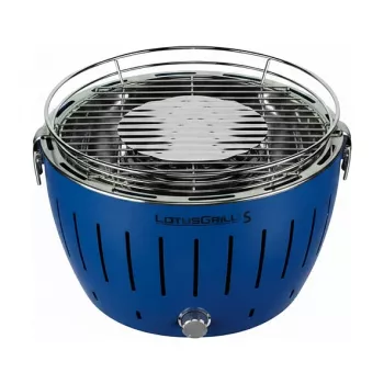 LotusGrill G280 U Blue nešiojama anglinė kepsninė su bedūme technologija