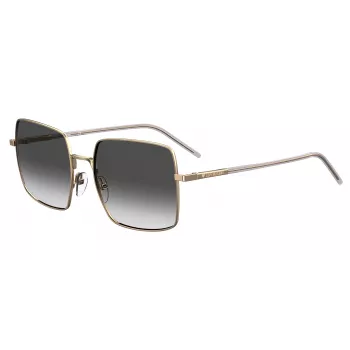 LOVE MOSCHINO Moteriški Akiniai Nuo Saulės MOL022S0009O Juodi Pilki 56mm