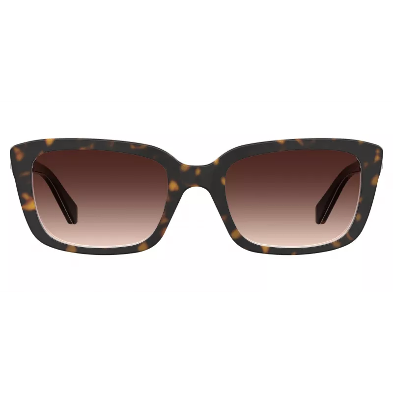 LOVE MOSCHINO moteriški akiniai nuo saulės MOL042S086F3H – Havana rėmelis, rudi gradientiniai lęšiai