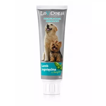 LoviDog ėrienos ir baziliko skonio pasta šunims 90g