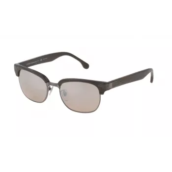 LOZZA SL2253M52568X Unisex akiniai – Havana acetatinis rėmelis, žali polikarbonatiniai lęšiai, UV400 apsauga, 52 mm